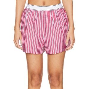 Striped Red & White Boxer Short